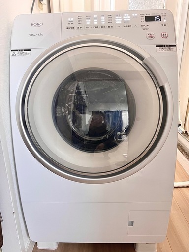 ✨ RORO ドラム式洗濯乾燥機 YWM-YV90N 2025年製｜洗濯9kg／乾燥4.5kg