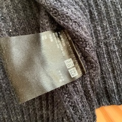 UNIQLO ユニクロ　ローゲージ　ロングカーディガン　羽織りもの　used Mサイズ　ネイビー系　紺系の画像