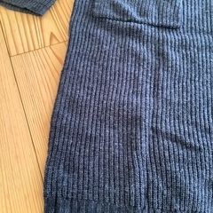 UNIQLO ユニクロ　ローゲージ　ロングカーディガン　羽織りもの　used Mサイズ　ネイビー系　紺系の画像