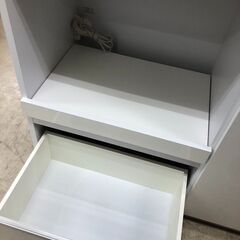 【ジャングルジャングル石津店】手作り家具工房 日本の匠　システムキッチンボード　食器棚　ホワイト　スロークローズ　モイス加工　新生活 収納 堺市 西区 東区 北区 南区 堺区 石津の画像