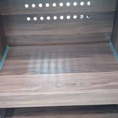 ★リユースのサカイ高崎店★TJ13783  レンジ台 茶 H120×D40×W58 クリーニング済み												の画像