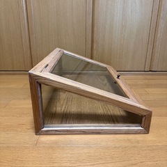 木製ガラスショーケース ディスプレイケース 什器の画像