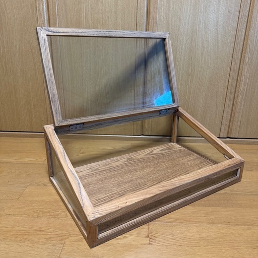 木製ガラスショーケース ディスプレイケース 什器
