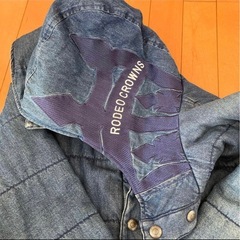 ロデオクラウンズ  デニム　ダウンジャケットの画像