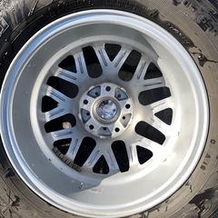 値下げしました！ 【エスティマ、ノア、ヴォクシー等に最適】スタッドレスタイヤホイールセット　4本　205/65R15 GOODYEAR ICE NAVI6 2019年製 8分山の画像