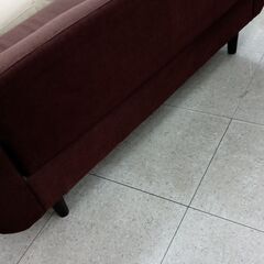 ★リユースのサカイ高崎店★TJ13788  ソファー2人掛け 茶 H68×D72×W159 クリーニング済み												の画像