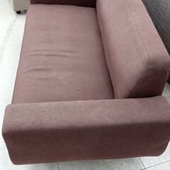 ★リユースのサカイ高崎店★TJ13788  ソファー2人掛け 茶 H68×D72×W159 クリーニング済み												の画像