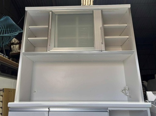 最高級 古賀家具キッチンボード、人気色 食器棚 幅120cm Used/美品 最高級 古賀家具キッチンボード、人気色 食器棚 幅120cm Used/美品