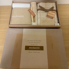 enchante コットンスタイルタオルセット ナチュラルコットン100%の画像