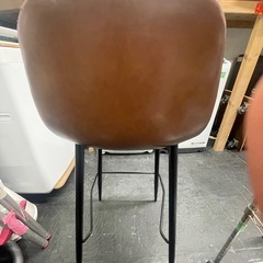 ハイチェア　合皮素材　カウンターイス　【E1225IL】の画像