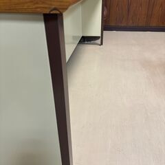 【木目調　オフィス用テーブル】　中古品　引き取り限定の画像