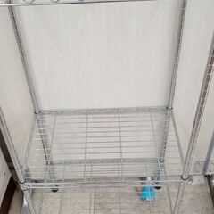 ★リユースのサカイ高崎店★TJ13789  メタルラック シルバー H222×D34.5×W55 クリーニング済みの画像