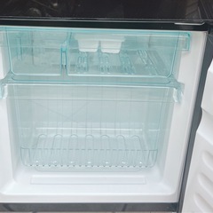 (送料無料) 2021年 極美品 冷蔵庫 霜取り不要 強化ガラス製ドアツートーングラデーションカラー⑦の画像
