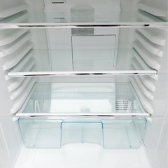 (送料無料) 2021年 極美品 冷蔵庫 霜取り不要 強化ガラス製ドアツートーングラデーションカラー⑦の画像