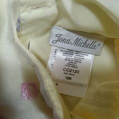 黄色のベビードレス　12ヶ月の画像