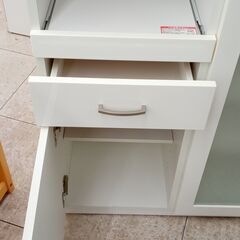 ★リユースのサカイ高崎店★TJ13791 NITORI レンジ台 白 H115×D40×W119.5 クリーニング済みの画像