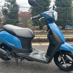 153⭐️レッツ⭐️8646km低走行リアブレーキシュウ新品、オイル交換済み、バッテリー充電済み、サイドスタンド付き、SUZUKI、スズキ、バイク、原付の画像