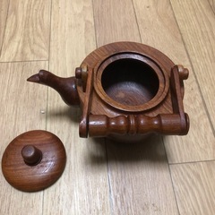木彫りの茶器セットの画像