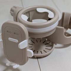 ベビーカー　ドリンクホルダー　スマホホルダー　2in1の画像