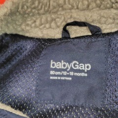 【半額以下】babyGap　ボアジャケット　80cmの画像