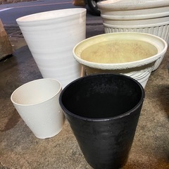 【リユースショップスパークル】植木鉢10個セット　No.208　プラ鉢　陶器鉢　プランター　おしゃれ　蘭鉢　配送設置可能♪の画像