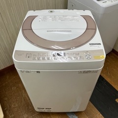 #63 激安販売!! ホースカットありの為大特価!! SHARP 2018年 7.0kg ES-KS70T-Nの画像