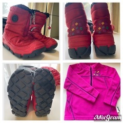 【美品】3T　Columbia 子供用　スキーウェア　セット　90 110 ブーツ15の画像