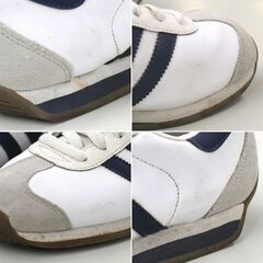 シミ・ヨゴレ有 adidas ローカットスニーカー G43489 CTRY2 カントリー2 メンズ 23.5cm 白×紺 天然皮革 札幌市 清田区 平岡の画像