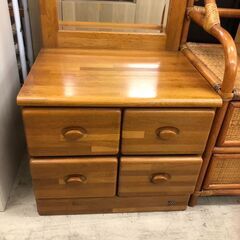 【ジャングルジャングル石津店】ドレッサー　姿見　収納付き　ブラウン　木目　新生活 収納 堺市 西区 東区 北区 南区 堺区 石津の画像