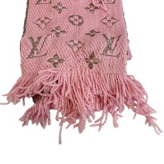 ルイヴィトン LOUIS VUITTON マフラー エシャルプ ロゴマニア M70466 ゴールドの画像