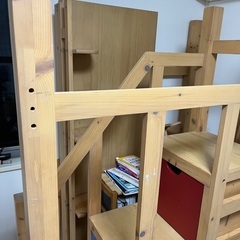 ロフトベッド　勉強机の画像