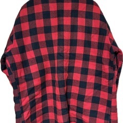 【古着】チェックジャケット/赤の画像