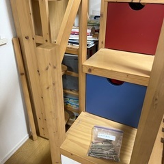 ロフトベッド　勉強机の画像