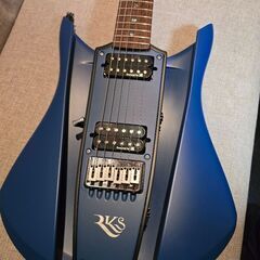 美品 RKS the wave エレキギター 青色 ソリッドボディの画像