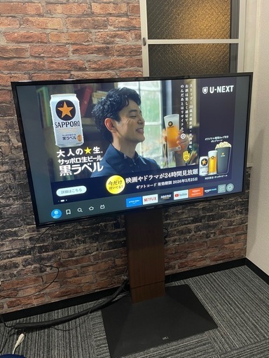 SONY 4K液晶テレビ Android TV BRAVIA 55V型 ネット動画 Netflix 
