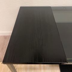 ニトリ　センターテーブル　ガラステーブル　ローテーブルの画像