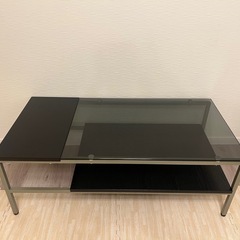 ニトリ　センターテーブル　ガラステーブル　ローテーブルの画像