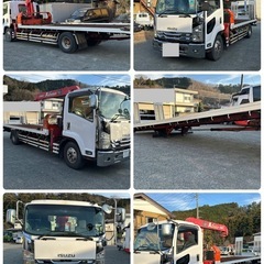 いすゞ　フォワード　3トンクレーン　2トン積載車　群馬県　車検付　ローダー　ラジコン付きの画像
