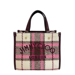 ジミーチュウ JIMMY CHOO ハンドバッグ ヴァレンヌ ミニトートバッグ レッド系の画像