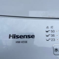 Hisense 2024年製HW-K55E 縦型洗濯機 5.5kgの画像