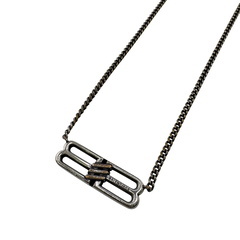 バレンシアガ BALENCIAGA ネックレス BB ICONグルメット シルバーの画像