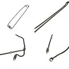 バレンシアガ BALENCIAGA ネックレス BB ICONグルメット シルバーの画像