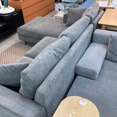 マナベインテリア　ファブリックカウチソファーの画像