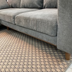 マナベインテリア　ファブリックカウチソファーの画像