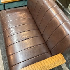 ニトリ　ステイン2人掛けソファーの画像