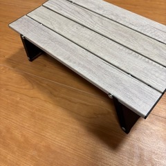 ウッド調ライトテーブル　アウトドアの画像