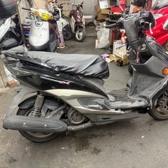 ジャンク　高槻市　シグナスX 3型　SE44J ブラック　実働　割れ　書類ありの画像