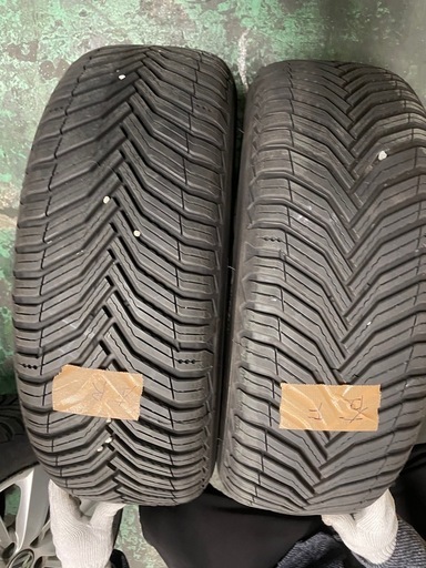 VW フォルクスワーゲン 205/55R16 ゴルフ6 純正 6.5J +50 PCD112 5穴 5k0601025S ガリ傷有り バリ溝オールシーズンタイヤ