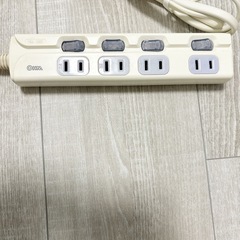 オーム　延長コード1.5m 4個口の画像