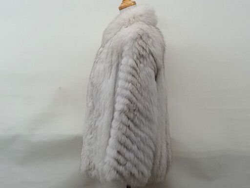 サガフォックス 毛皮コート 9号 ホワイト系 SAGA FOX 銀ラベル/店頭引